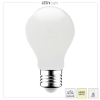 Shada LED Filament Leuchtmittel 620146 Klassisch A70 E27 Opal, warmweiß 2700 K, 11 W, 1521 lm