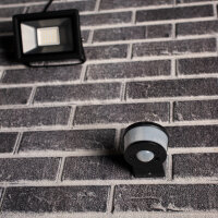 Shada PIR Sensor 190101 Schwarz, 270° Erfassungswinkel, IP44