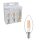 Shada LED Filament Leuchtmittel Kerze E14 C35 620180 klar, 3er Pack, warmweiß 2700 K, 4,5 W, 470 lm