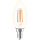 Shada LED Filament Leuchtmittel Kerze E14 C35 620180 klar, 3er Pack, warmweiß 2700 K, 4,5 W, 470 lm