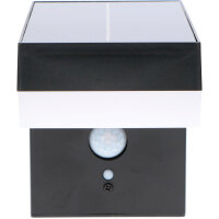 Shada Solar-Wandleuchte 1000560_01 Schwarz, Warmweiß, mit Bewegungsmelder, 600 lm