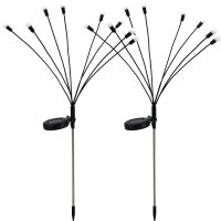 Shada Solar-Außenleuchte 1000448 Schwarz 2er-Pack,...