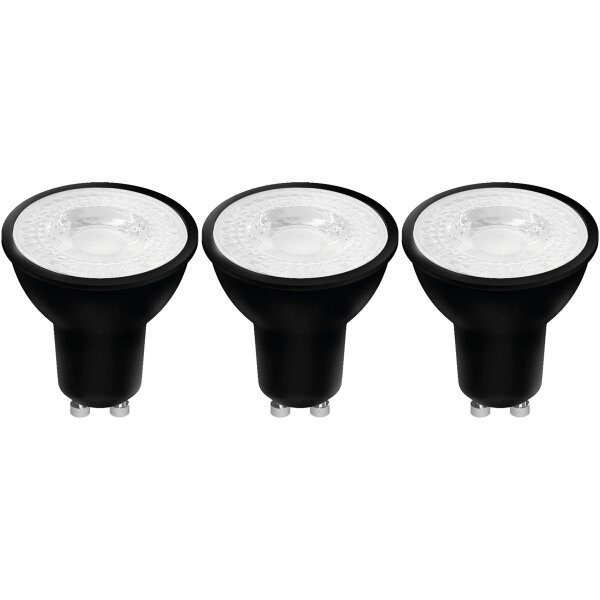 Shada LED SMD Spot MR16 GU10 620175 Klar, 3er-Pack, warmweiß (2700 K), 4 W, 345 lm