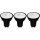 Shada LED SMD Spot MR16 GU10 620175 Klar, 3er-Pack, warmweiß (2700 K), 4 W, 345 lm
