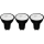 Shada LED SMD Spot MR16 GU10 620175 Klar, 3er-Pack, warmweiß (2700 K), 4 W, 345 lm