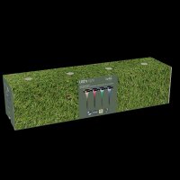 Shada Solar-Erdspießleuchte Randburg 1000479 weiß, RGB und warmweiß (2700 K), mit Sensor, IP44