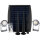 Shada Solar-Außenleuchte 1000424 Hollywood Schwarz mit Erdspieß und Sensor, 3000 K, IP65
