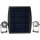 Shada Solar-Außenleuchte 1000424 Hollywood Schwarz mit Erdspieß und Sensor, 3000 K, IP65