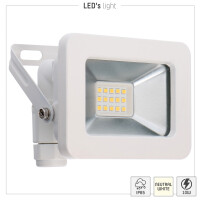 SHADA Strahler - 10W 1100lm 4000K IP65  - Sanan LED - Weiß  I 0310701