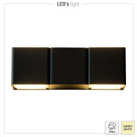 Shada LED Außenwandleuchte Lissabon-Sün 1000518 Anthrazit, Up & Down, IP54