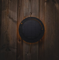 Shada Solar-Wandleuchte 300412 Orania Schwarz, Warmweiß 3000 K, mit Sensor, IP65