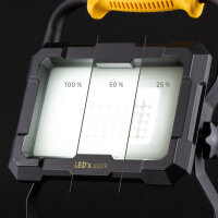 Shada Akku-Arbeitsleuchte 300823, 20 W, 2000 lm, 5000 K, IP20, Schutzklasse III, dimmbar, für Elektrowerkzeug-Akkus