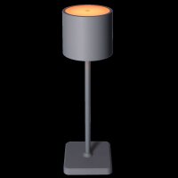 Shada Wiederaufladbare Tischlampe 1000491 Grau, CCT Dimmbar, IP54