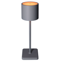 Shada Wiederaufladbare Tischlampe 1000491 Grau, CCT Dimmbar, IP54