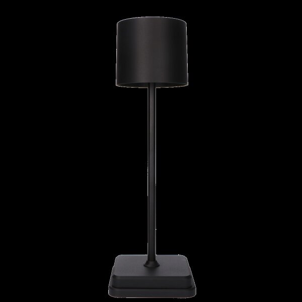 Shada Wiederaufladbare Tischlampe 1000492 Schwarz, Dimmbar, IP54