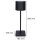 Shada Wiederaufladbare Tischlampe 1000492 Schwarz, Dimmbar, IP54
