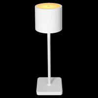 Shada Wiederaufladbare Tischlampe 1000490 weiß, dimmbar, CCT 2000-4000 K, IP54