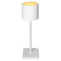 Shada Wiederaufladbare Tischlampe 1000490 weiß, dimmbar, CCT 2000-4000 K, IP54