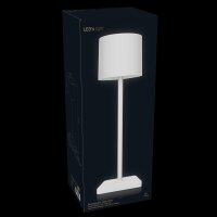 Shada Wiederaufladbare Tischlampe 1000490 weiß, dimmbar, CCT 2000-4000 K, IP54