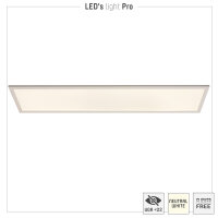 Shada LED Panel 801088 Weiß, 1195x295 mm, Neutralweiß 4000 K, 40 W, 4000 lm