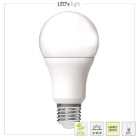 Shada LED SMD Leuchtmittel Klassisch A60 620160 E27 Opal Warmweiß, 4,9 W, 806 lm