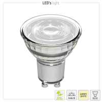 Shada LED SMD Spot MR16 GU10 620162 Klar, Warmweiß 3000 K, 36 °, 2,5 W, 360 lm