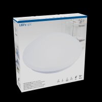 Shada LED-Deckenleuchte 810519 mit HF-Sensor, neutralweiß (4000 K), Ø 328 mm, 1260 lm, IP44