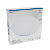 Shada LED-Deckenleuchte 810519 mit HF-Sensor, neutralweiß (4000 K), Ø 328 mm, 1260 lm, IP44