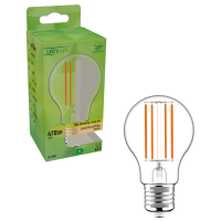 Shada LED Filament Leuchtmittel 620164 A60 E27 Klar, 470 lm, 3000 K