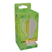 Shada LED Filament Leuchtmittel 620164 A60 E27 Klar, 470 lm, 3000 K