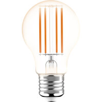 Shada LED Filament Leuchtmittel 620164 A60 E27 Klar, 470 lm, 3000 K