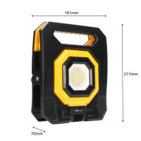 Shada Aufladbare Lithium-Ionen Arbeitsleuchte 300829, 15 W, 1500 lm