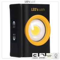 Shada Aufladbare LED-Arbeitsleuchte 300261, Lithium-Ionen, 5000 K, IP65, 10 W, 1000 lm