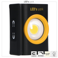 Shada Aufladbare LED-Arbeitsleuchte 300261, Lithium-Ionen, 5000 K, IP65, 10 W, 1000 lm