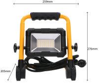 Shada LED-Arbeitsleuchte 310720 IP65, 4000 K, 30 W, 3300 lm