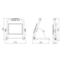 SHADA Arbeitsleuchte - 50W 4000K IP65  I 0310666