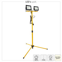 Shada LED-Arbeitsleuchte mit Stativ 310654 neutralweiß 4000 K, 60 W, IP54