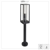 Shada Pollerleuchte Hudson 1000668 Schwarz, 1x E27, IP44