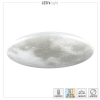 Shada LED-Deckenleuchte 800802 Mondlandschaft, dimmbar, 18 W, 3000-5500 K, Ø 400 mm