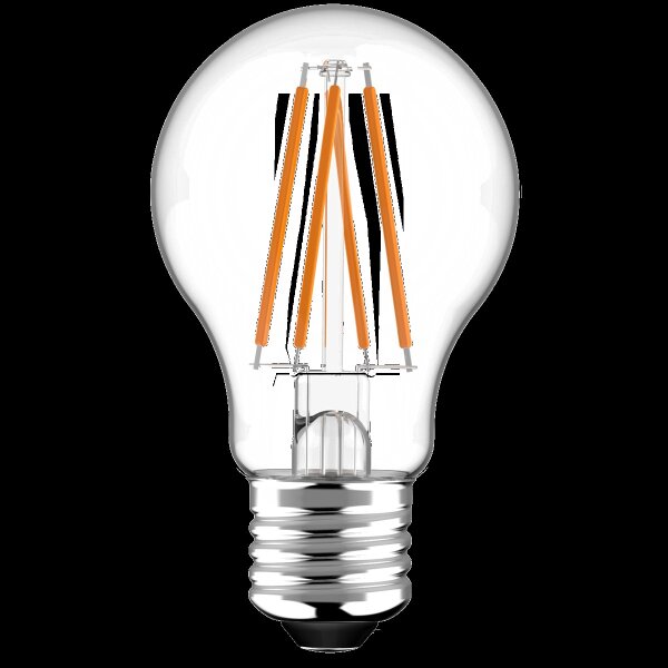 Shada LED Filament Leuchtmittel 611121 klassisch A60 E27 klar 2700 K, mit Tageslichtsensor, 806 lm