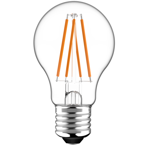 Shada LED Filament Leuchtmittel 611121 klassisch A60 E27 klar 2700 K, mit Tageslichtsensor, 806 lm