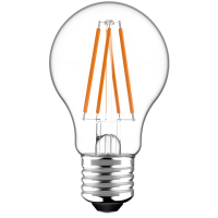Shada LED Filament Leuchtmittel 611121 klassisch A60 E27 klar 2700 K, mit Tageslichtsensor, 806 lm