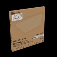 Shada LED Panel 801083 Weiß, CCT 3000-6000 K, 595x595 mm, 30 W, UGR<19