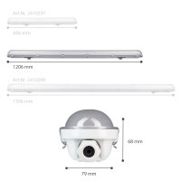 Shada LED-Leuchte 2410298, 120 cm, 30 W, 4000 K, IP65, 5400 lm, 180 lm/W