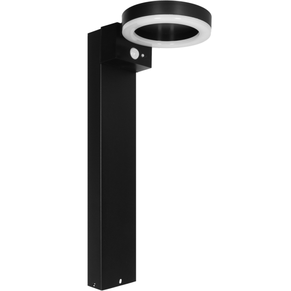 SHADA Solar Außenleuchte - pole-licht 6W 600lm 2700K IP44  - Sensor - Schwarz  - Amsterdam  I 1000565_01