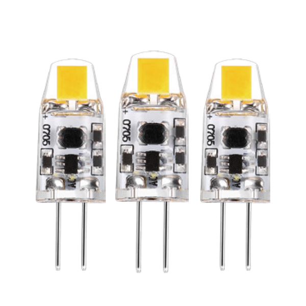 SHADA Led SMD Leuchtmittel - Kapsel G4 1W 95lm 2700K Klar 330°  - 3er Sparpack I 0620130