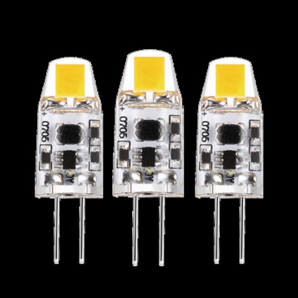 Shada LED SMD Kapsel Leuchtmittel 620130 G4 Klar, 3er Pack, 1 W, 2700 K Warmweiß