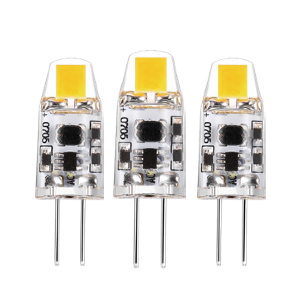 Shada LED SMD Kapsel Leuchtmittel 620130 G4 Klar, 3er Pack, 1 W, 2700 K Warmweiß