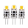 Shada LED SMD Kapsel Leuchtmittel 620130 G4 Klar, 3er Pack, 1 W, 2700 K Warmweiß
