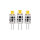Shada LED SMD Kapsel Leuchtmittel 620130 G4 Klar, 3er Pack, 1 W, 2700 K Warmweiß